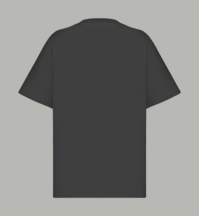 Dior CD Oil Painting Cotton Short-Sleeved T-Shirt