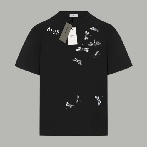 Dior Dragonfly Logo Cotton Short-Sleeved T-Shirt