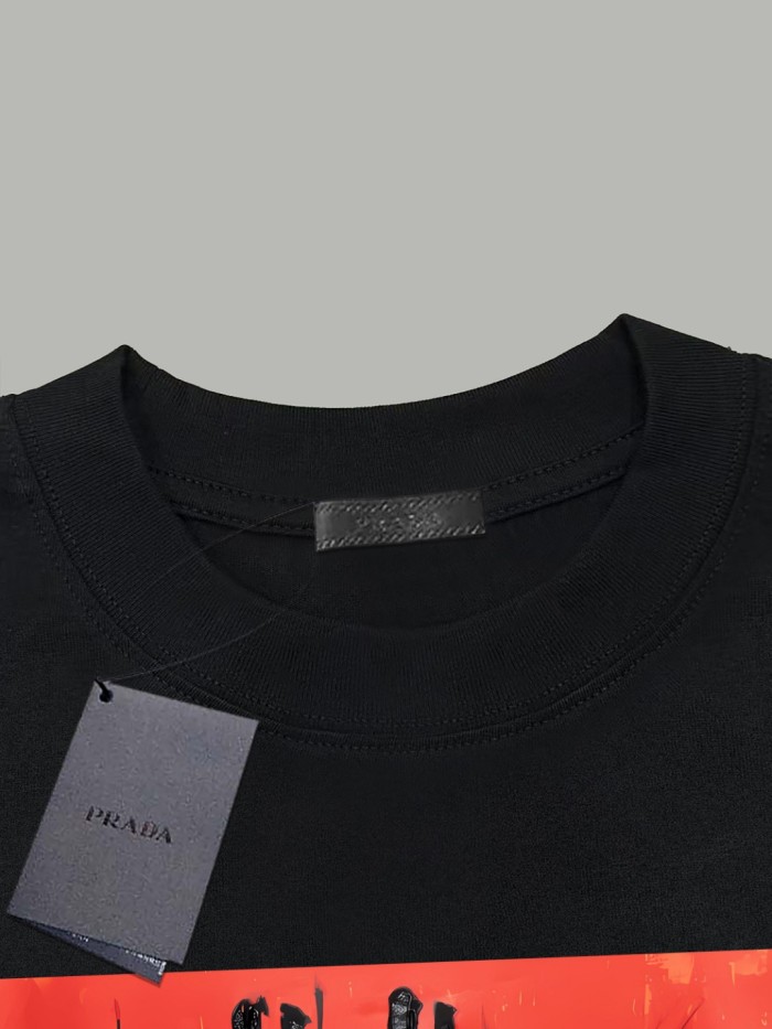 Prada Print jersey T-shirt