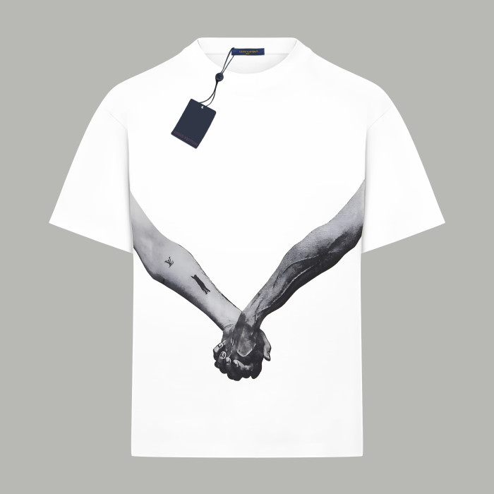Louis Vuitton Rick Owens Jumbo Hands Graphic Print T-shirt