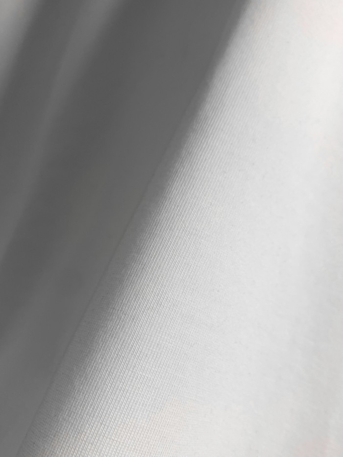 Burberry Check Trim Cotton T-shirt in Chalk