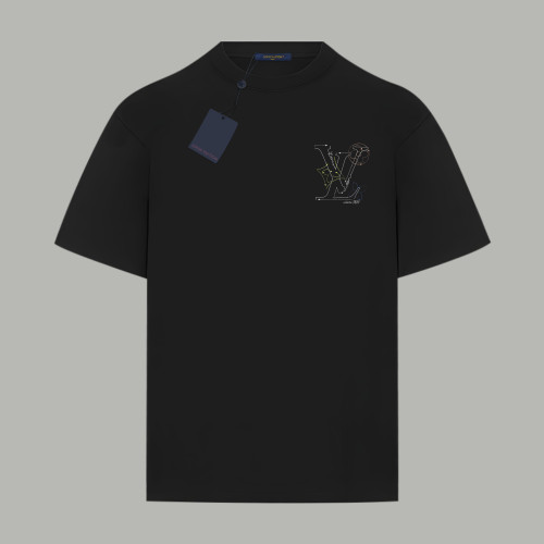 Louis Vuitton Logo Cotton Short-Sleeved T-Shirt