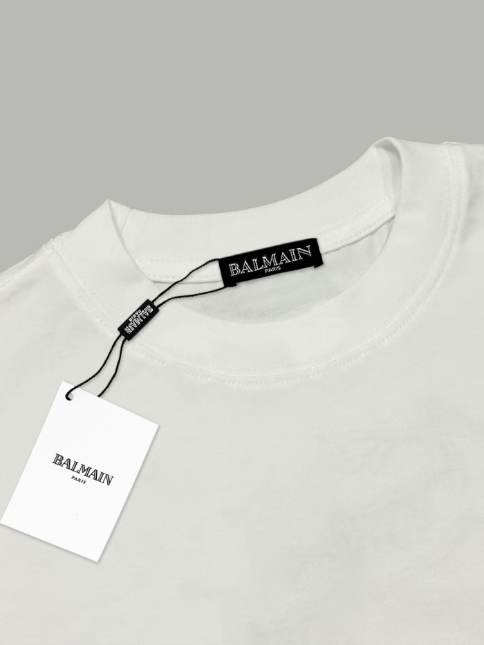 Balmain Printed Paris short-sleeved T-shirt