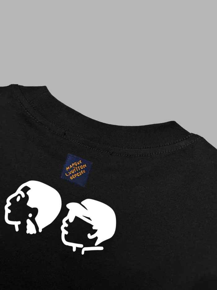 Louis Vuitton Pharrell & Nigo logo cotton short-sleeved T-shirt