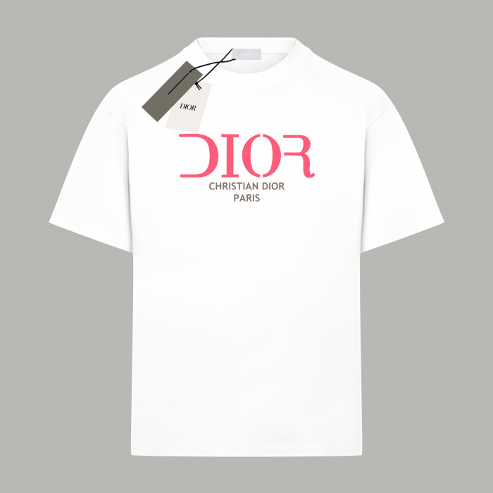 Dior Logo Cotton Short-Sleeved T-Shirt