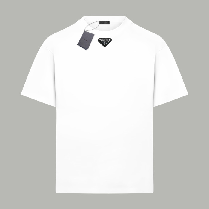 Prada triangle-logo Cotton T-shirt