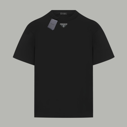 Prada triangle-logo Cotton T-shirt
