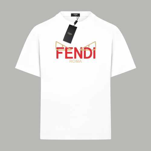 Fendi Logo Cotton T-Shirt