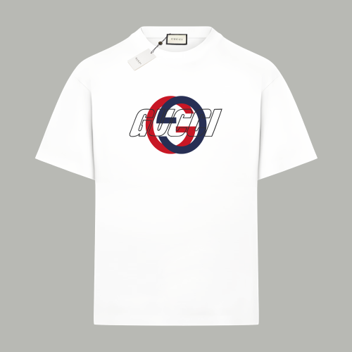 GUCCI Cotton Jersey Printed T-shirt in off white