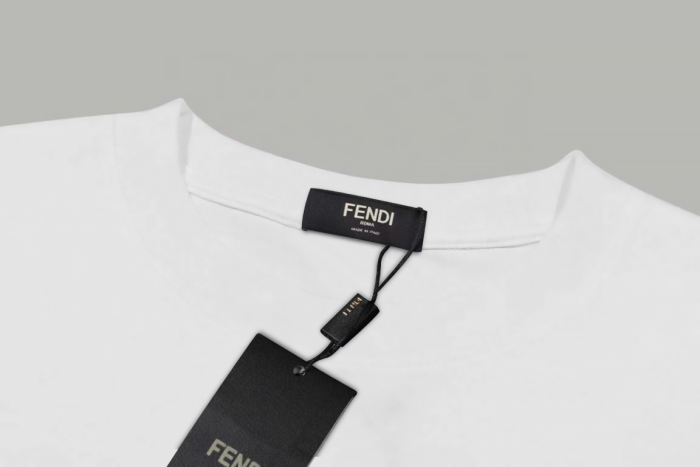 Fendi Logo Cotton T-Shirt