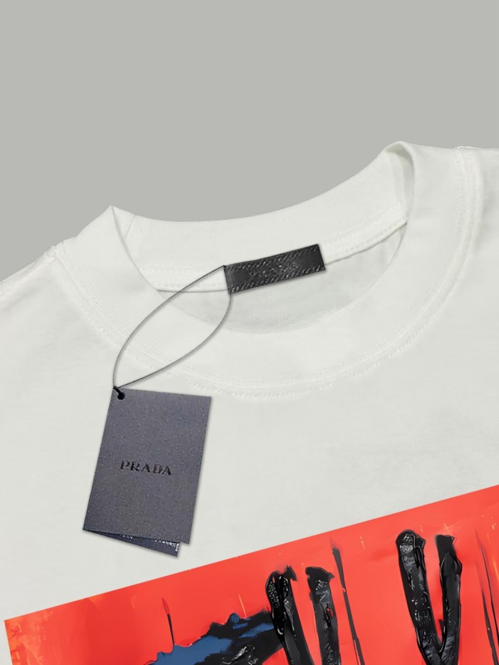 Prada Print jersey T-shirt
