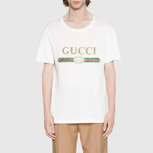 Gucci Washed Cotton Jersey Oversize T-Shirt