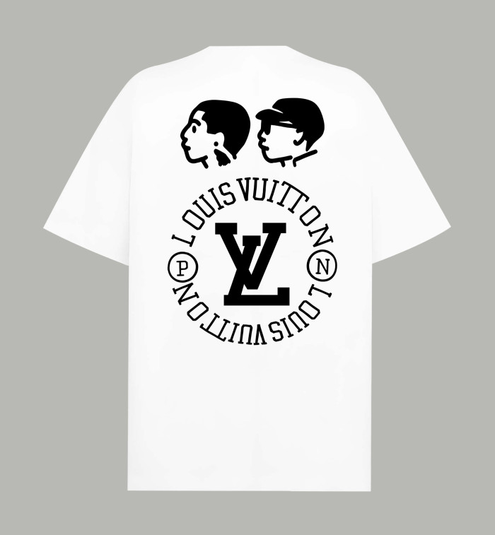 Louis Vuitton Pharrell & Nigo logo cotton short-sleeved T-shirt