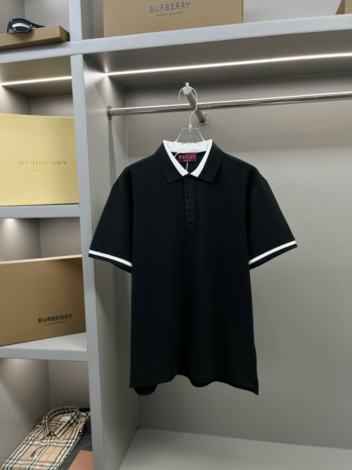 Gucci Knit Cotton Polo Shirt With Intarsia