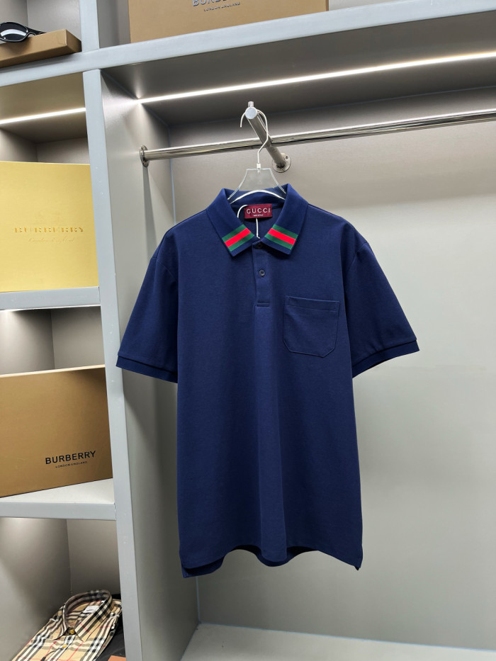GUCCI Cotton Polo Shirt with Web