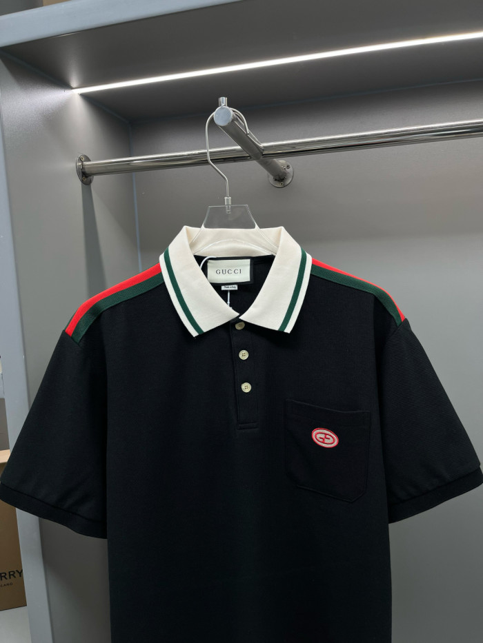 GUCCI Interlocking G Cotton Polo Shirt