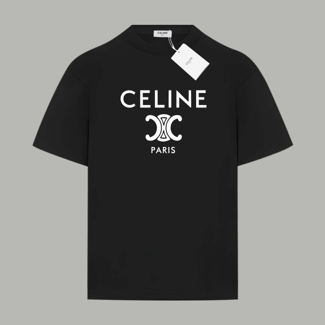 Celine Triomphe Logo Cotton Tee