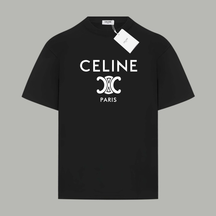 Celine Triomphe Logo Cotton Tee