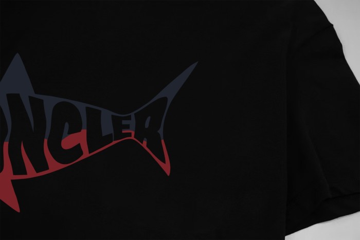 Moncler Shark Logo Cotton T-Shirt