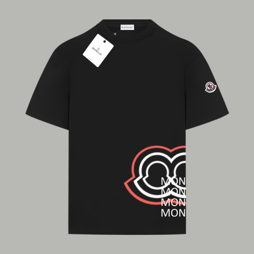 Moncler Blurred Logo Cotton Short Sleeve T-Shirt