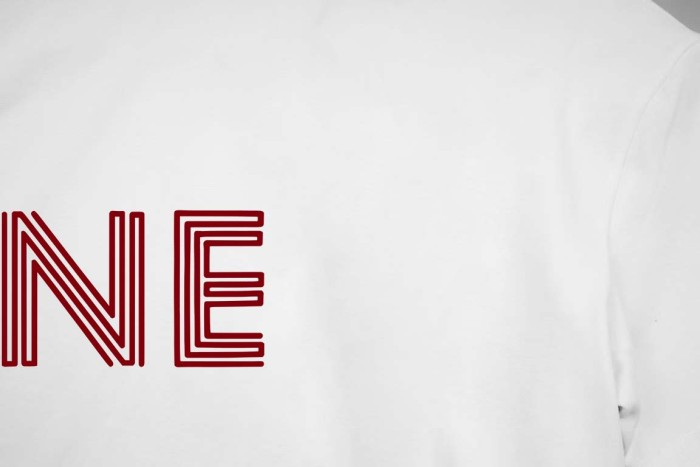 CELINE HOLLOW LOGO LOOSE T-SHIRT IN COTTON JERSEY
