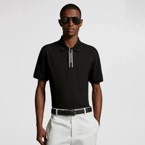 Moncler Tipped Cotton Piqué Polo Shirt