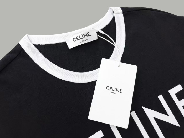 CELINE BLASON LOOSE COTTON JERSEY T-SHIRT