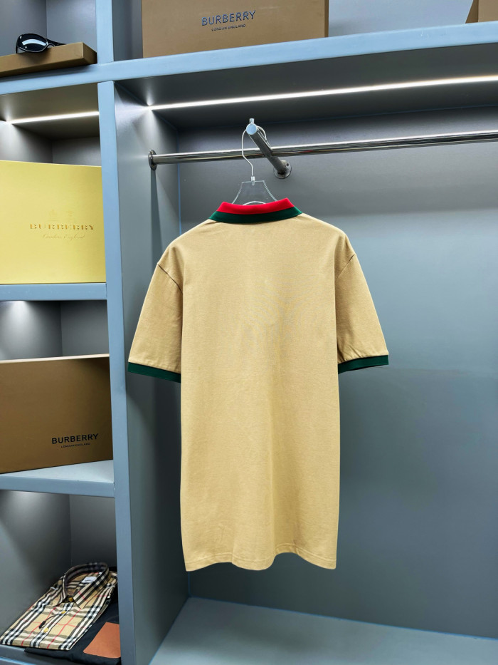 Gucci Cotton Piquet Polo With Web Collar