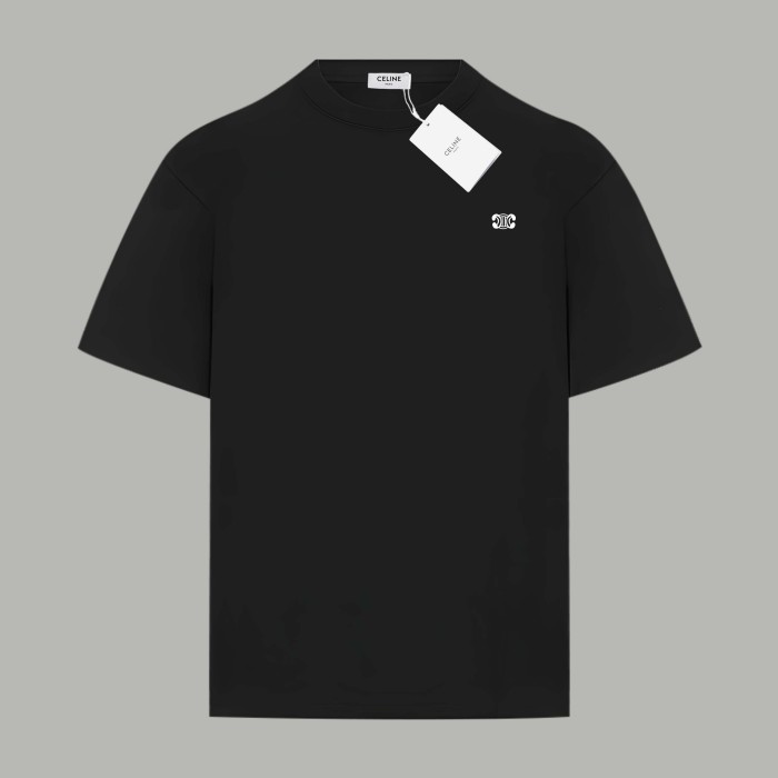 CELINE TRIOMPHE LOOSE T-SHIRT IN COTTON JERSEY