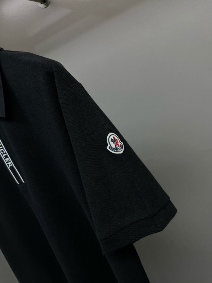 Moncler Tipped Cotton Piqué Polo Shirt
