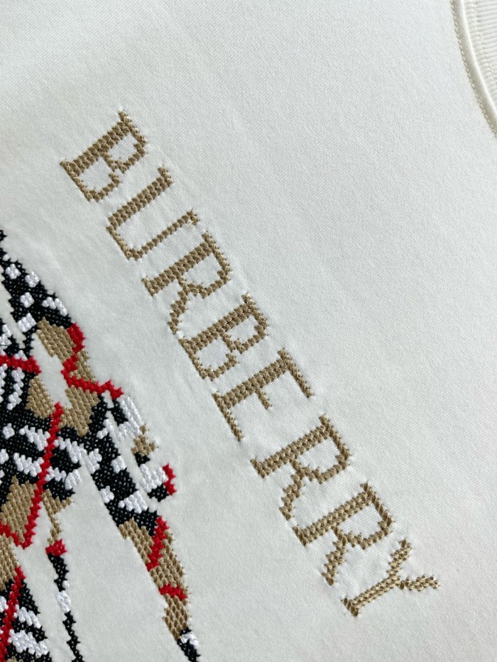 Burberry Cross Stitch EKD​ Cotton T-shirt
