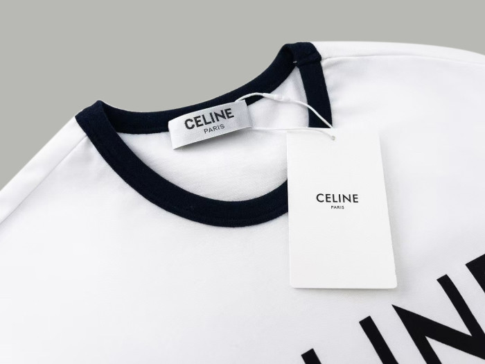 CELINE BLASON LOOSE COTTON JERSEY T-SHIRT