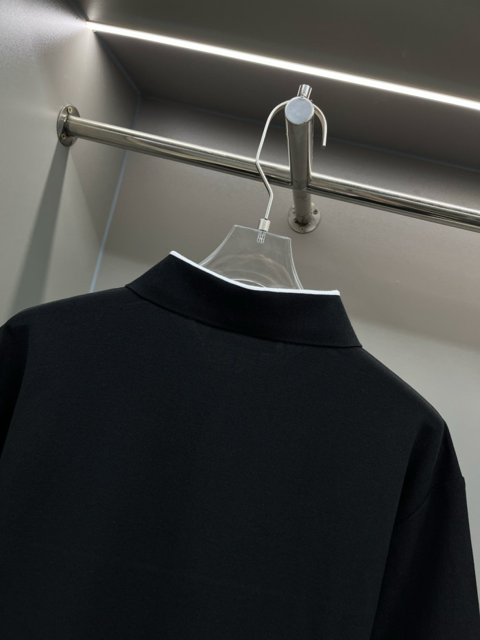 Gucci Knit Cotton Polo Shirt With Intarsia
