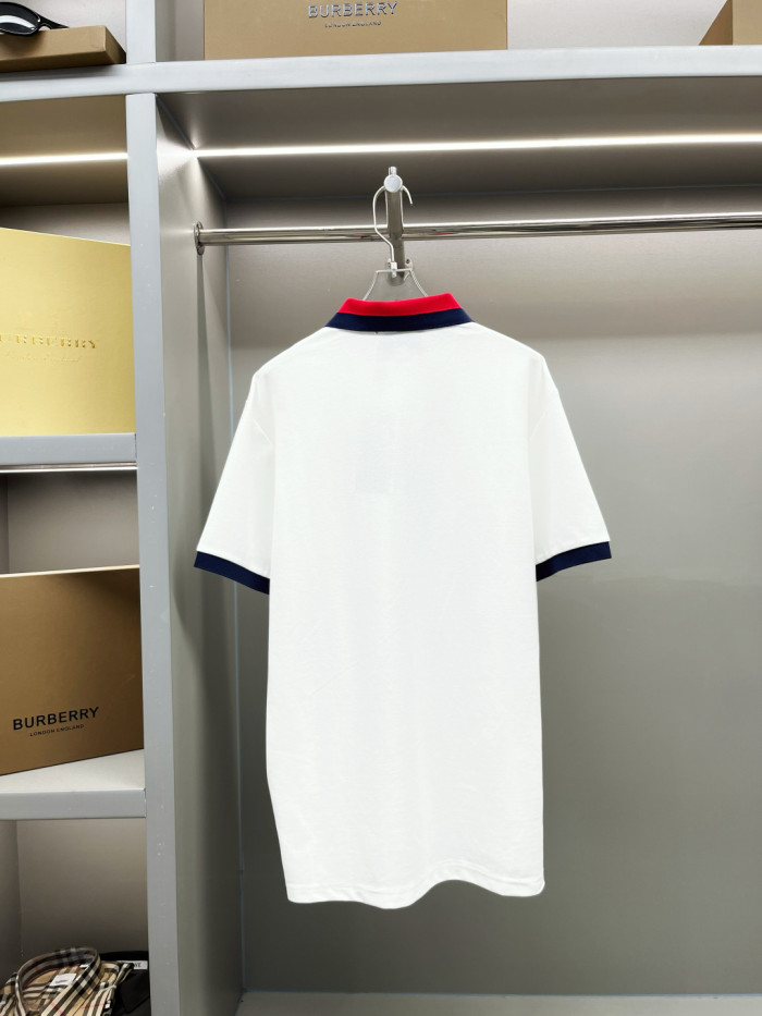 Gucci Cotton Piquet Polo With Web Collar