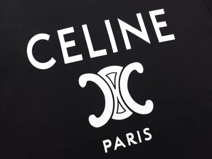 CELINE BLASON LOOSE COTTON JERSEY T-SHIRT