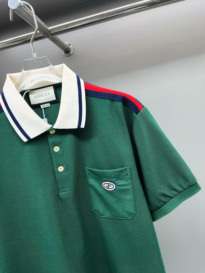 GUCCI Interlocking G Cotton Polo Shirt