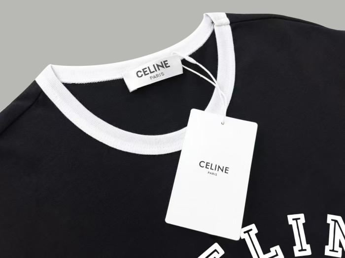 CELINE BLASON LOOSE T-SHIRT IN COTTON JERSEY