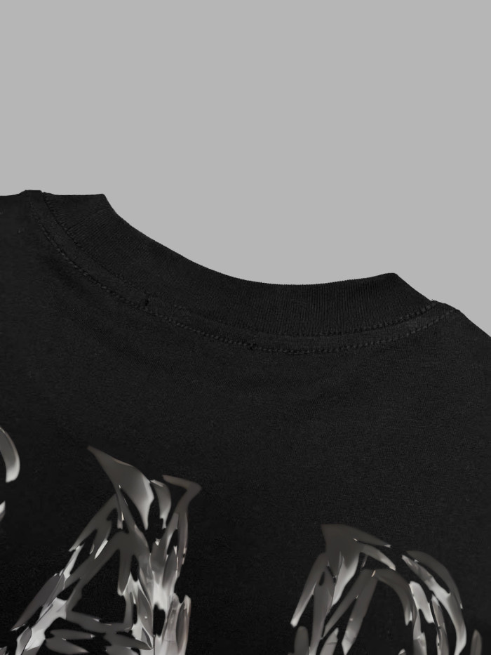 Prada Graffiti Logo Cotton Short-Sleeved T-Shirt