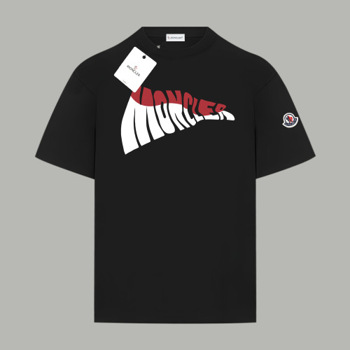 Moncler Wave Logo Cotton T-Shirt