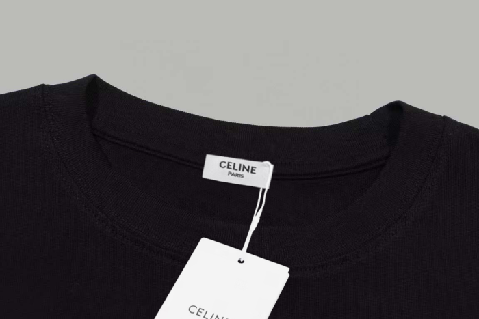 Celine Triomphe Logo Cotton Tee