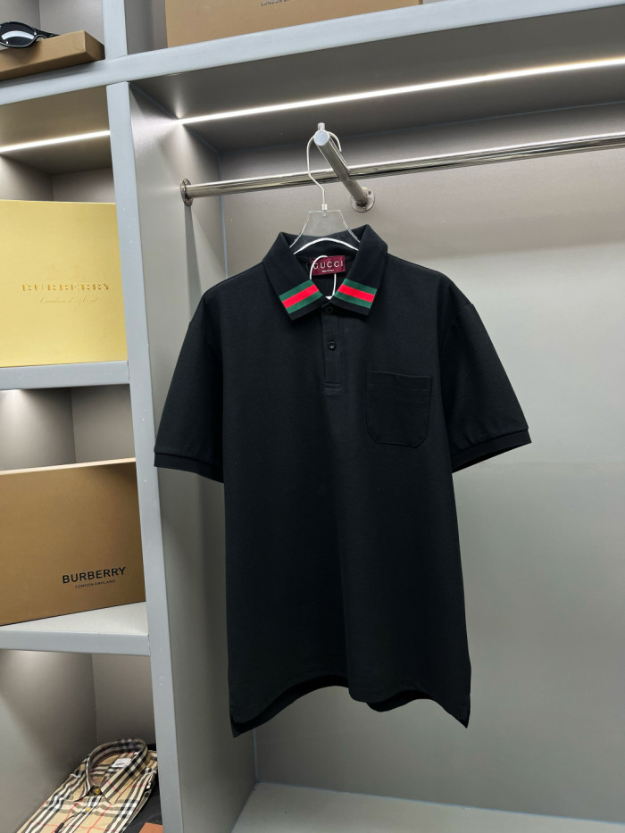 GUCCI Cotton Polo Shirt with Web