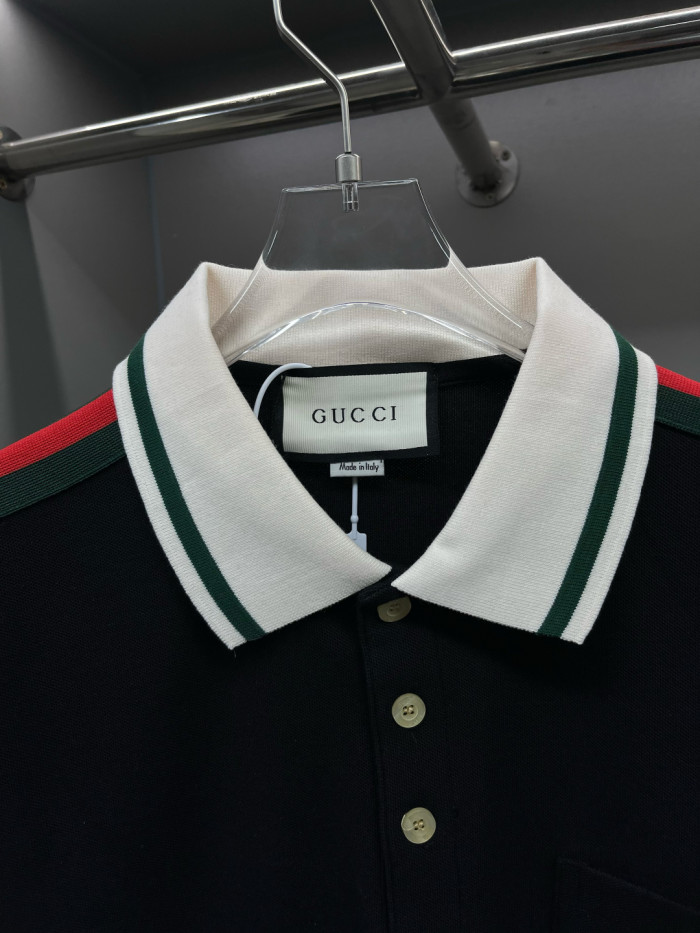 GUCCI Interlocking G Cotton Polo Shirt