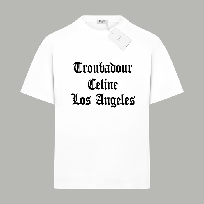 Celine Troubadour Cotton T-shirt