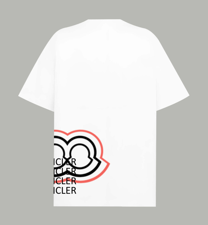 Moncler Blurred Logo Cotton Short Sleeve T-Shirt