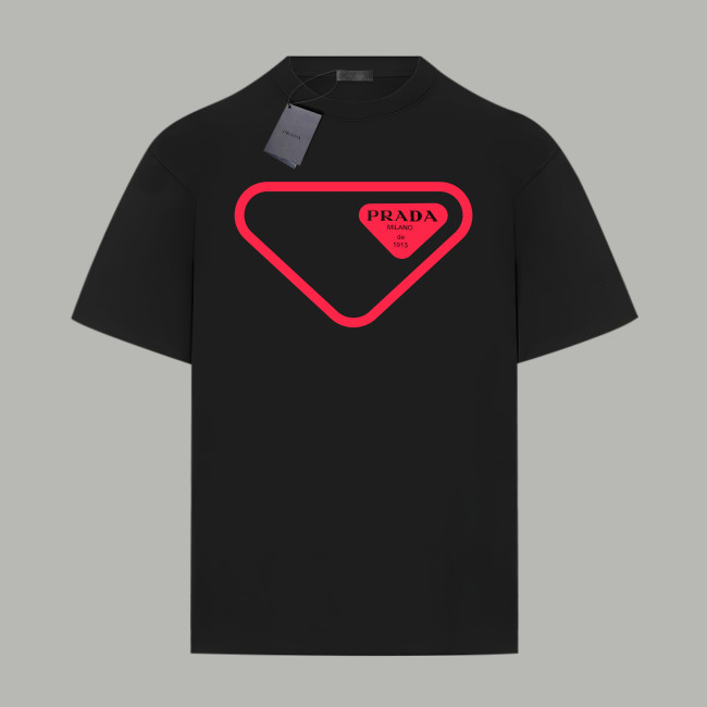 Prada Logo Cotton Short-Sleeved T-Shirt