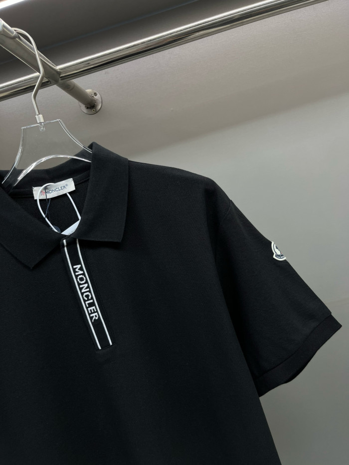 Moncler Tipped Cotton Piqué Polo Shirt