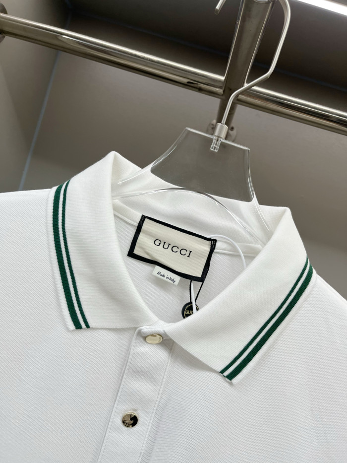 GUCCI Web Logo Cotton Polo