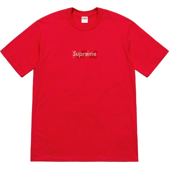 Supreme Swarovski Box Logo Tee