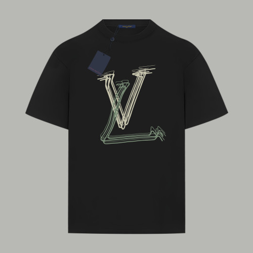 Louis Vuitton Logo Printed Cotton Short Sleeve T-Shirt