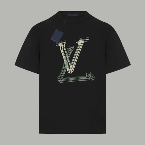 Louis Vuitton Logo Printed Cotton Short Sleeve T-Shirt